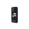 Karl Lagerfeld KLHMP16XSKCHPPLK iPhone 16 Pro Max 6,9 nero custodia rigida in silicone Double Heads Print MagSafe