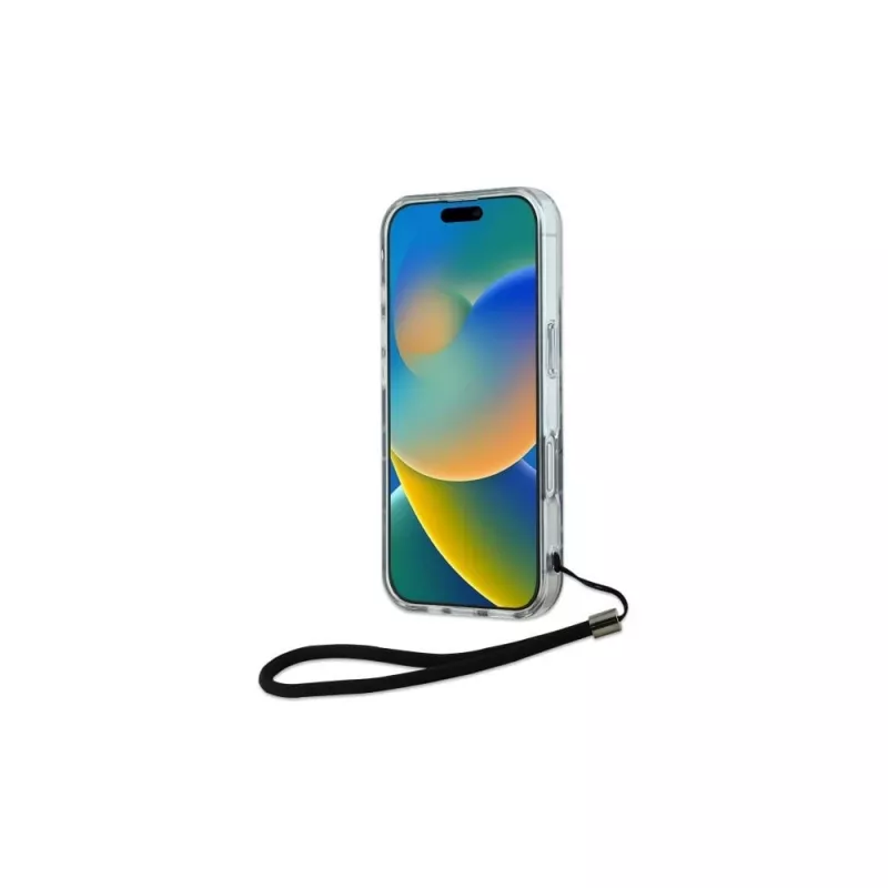 Karl Lagerfeld Zebra With Cord custodia per iPhone 16 Plus (viola)