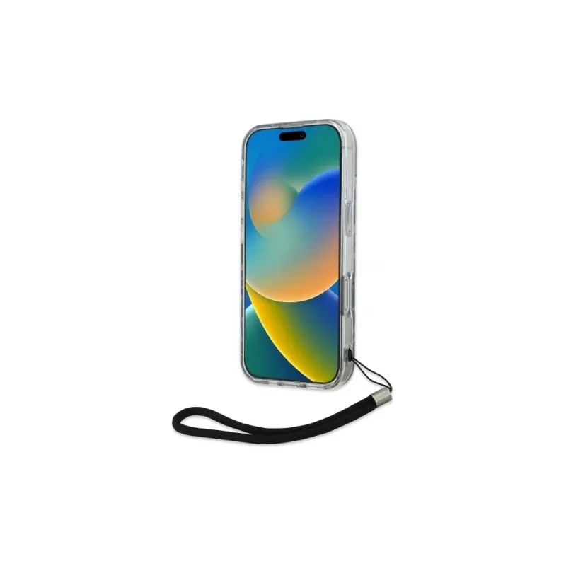 Karl Lagerfeld Zebra With Cord custodia per iPhone 16 Pro, viola