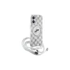 Karl Lagerfeld KLHMP16SHCKCKLCT iPhone 16 6,1 inch custodia rigida trasparente IML Crossbody Monogram Karl & Choupette Head MagSafe