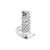 Karl Lagerfeld KLHMP16LHCKCKLCT iPhone 16 Pro 6,3 inch custodia rigida trasparente IML Crossbody Monogram Karl & Choupette Head MagSafe