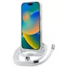 Karl Lagerfeld iPhone 16 Pro custodia rigida trasparente Crossbody IML Karl Head MagSafe