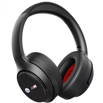 BMW Cuffie Bluetooth Over-Ear ANC Nero con loghi in metallo