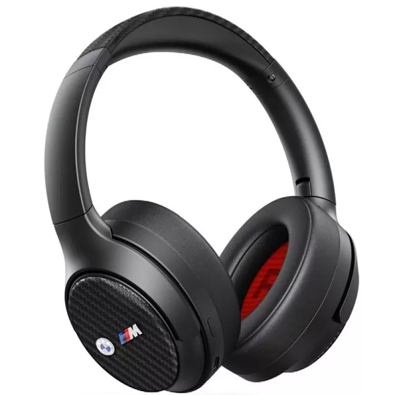 BMW Cuffie Bluetooth Over-Ear ANC Nero con loghi in metallo