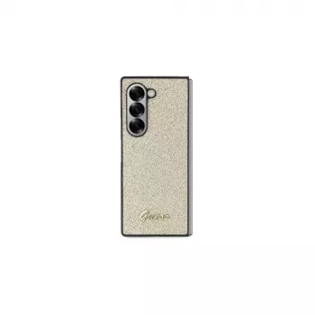 Guess Glitter Script Custodia per cellulare per Samsung Galaxy Z Fold6 - Oro