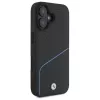 BMW Sign Leather Textured And Line custodia rigida MagSafe per Apple iPhone 16 6,1