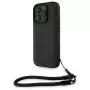 BMW Signature Leather Wordmark Cord Hardcase per Apple iPhone 16 Pro 6,3