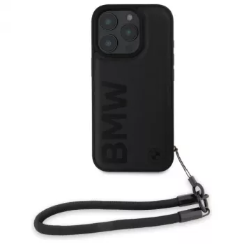 BMW Signature Leather Wordmark Cord Hardcase per Apple iPhone 16 Pro 6,3