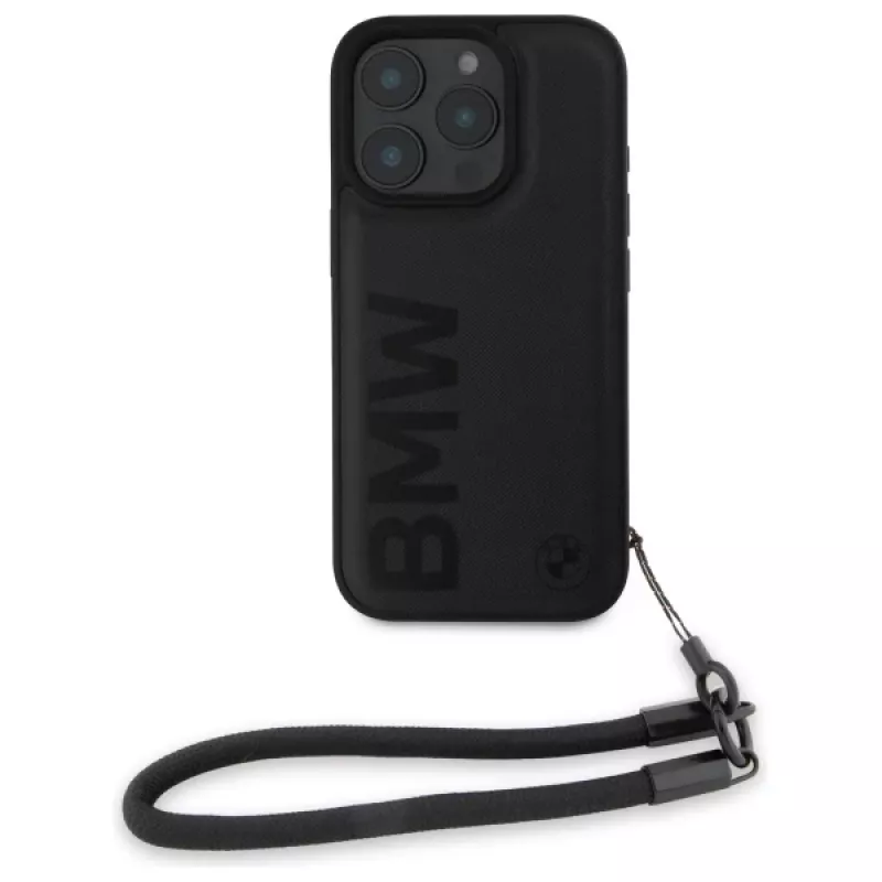 BMW Signature Leather Wordmark Cord Hardcase per Apple iPhone 16 Pro 6,3