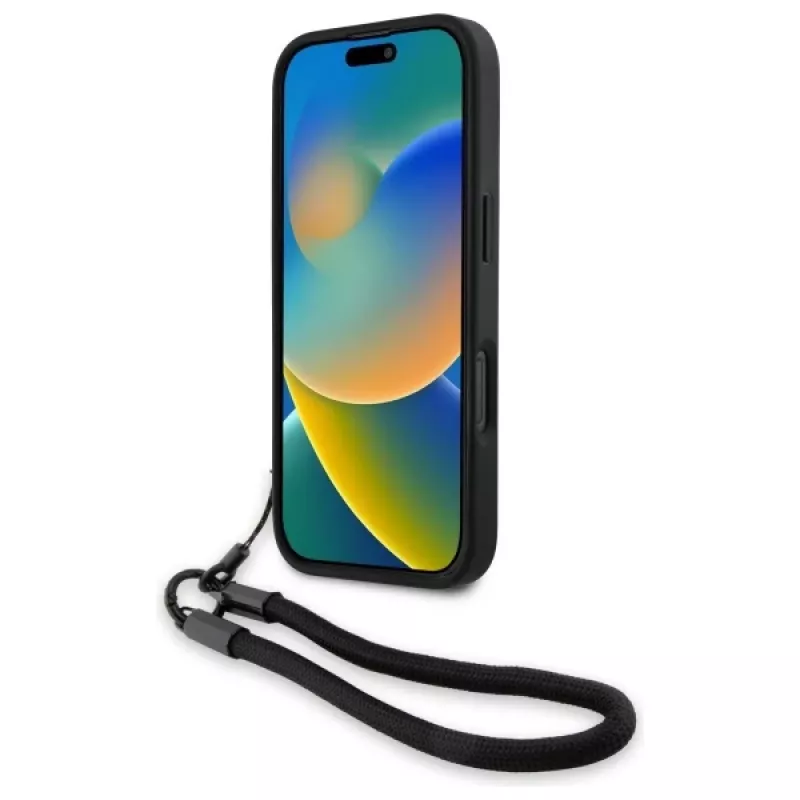 BMW Signature Leather Wordmark Cord Hardcase per Apple iPhone 16 Pro 6,3