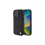 BMW Sign Leather Crossing Lines Pattern Hard Case per Apple iPhone 16 Pro 6,3 inch nero