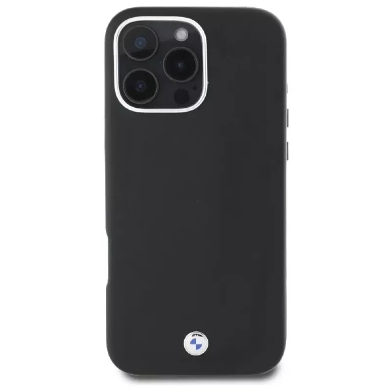 BMW M Collection iPhone 16 Pro custodia rigida Full Wrapped Metal MagSafe nero