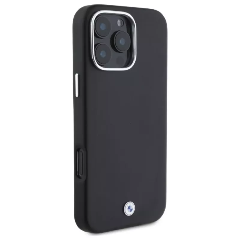 BMW M Collection iPhone 16 Pro custodia rigida Full Wrapped Metal MagSafe nero