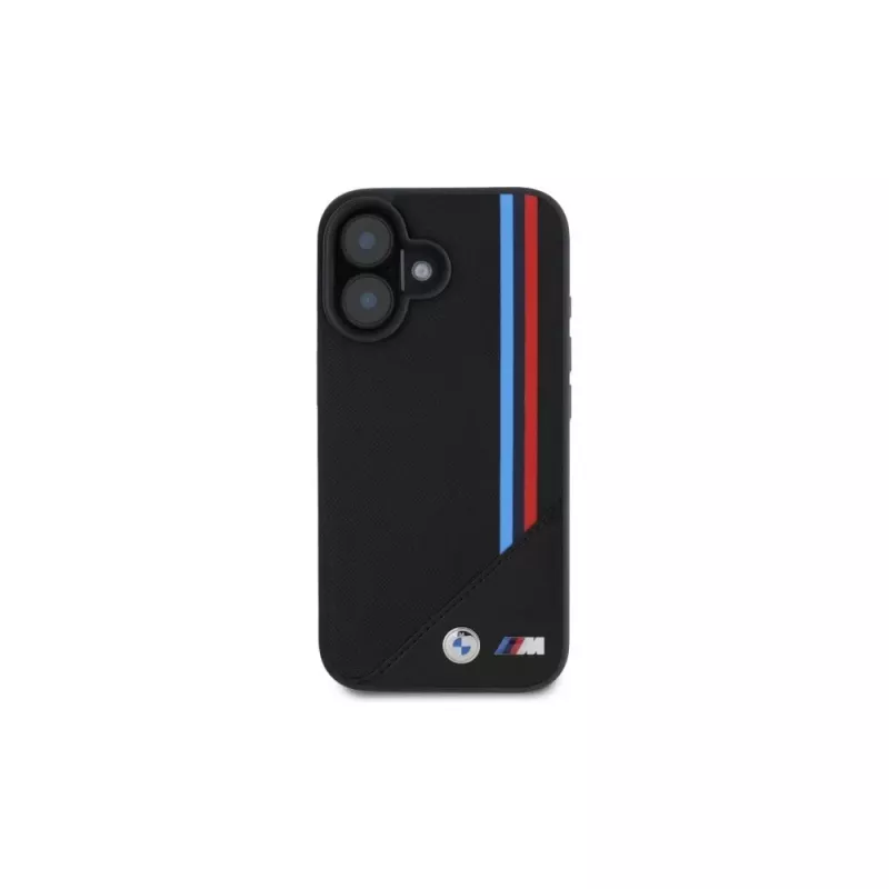 BMW M Meshed Tricolor Stripes MagSafe Hard Case per iPhone 16 6,1