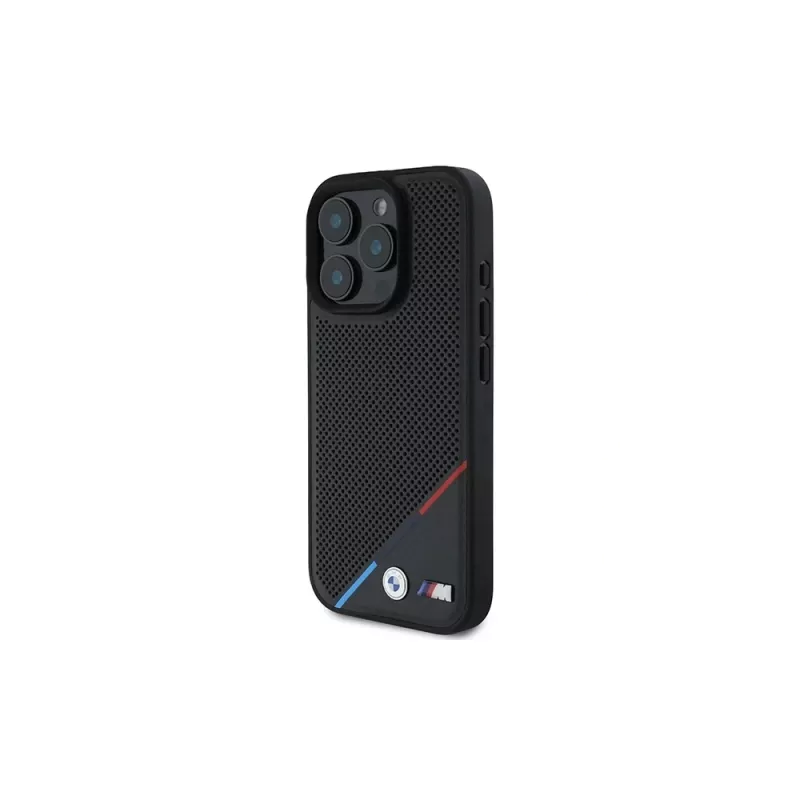 BMW M Perforated Tricolor Line Hardcase per iPhone 16 Pro 6,3
