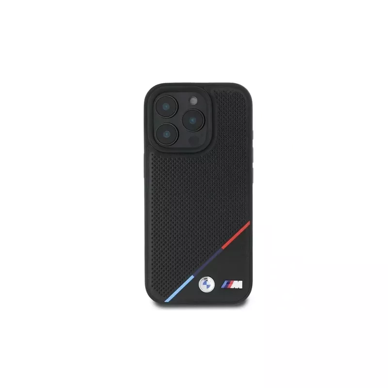BMW M Perforated Tricolor Line Hardcase per iPhone 16 Pro 6,3