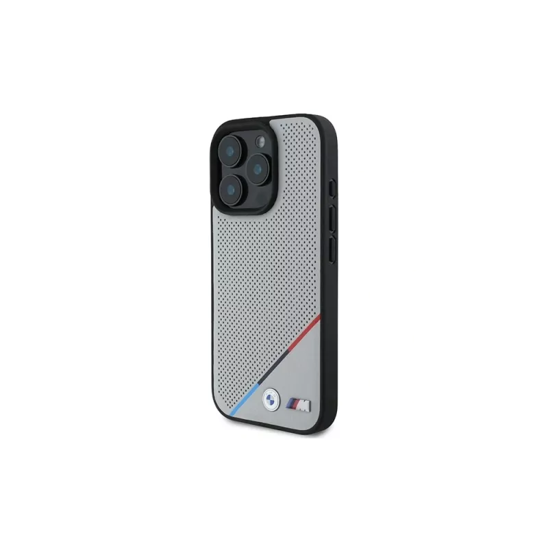 BMW M Perforated Tricolor Line Hardcase per Apple iPhone 16 Pro 6,3
