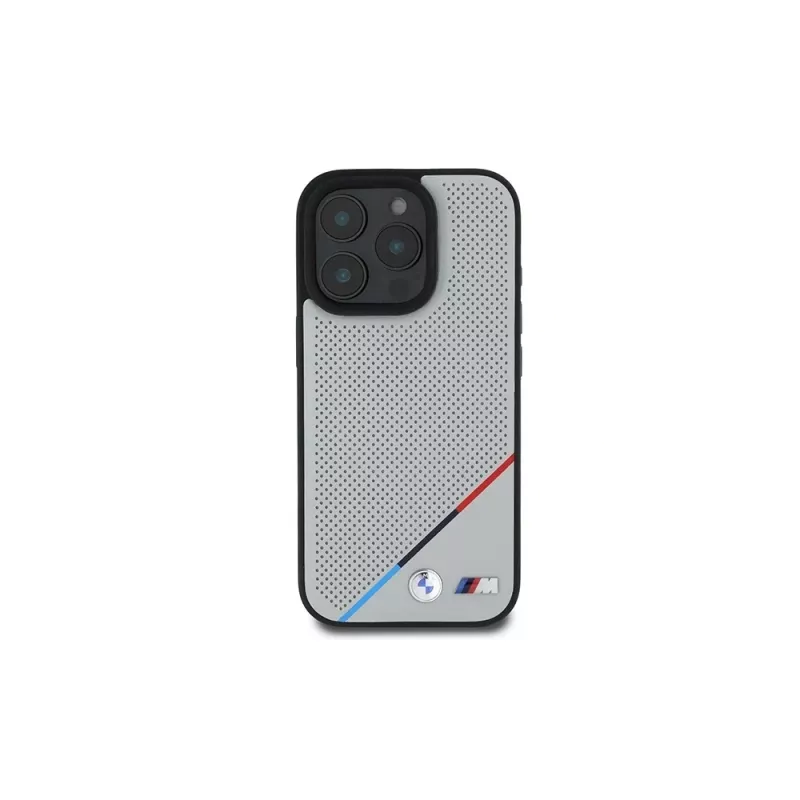 BMW M Perforated Tricolor Line Hardcase per Apple iPhone 16 Pro 6,3