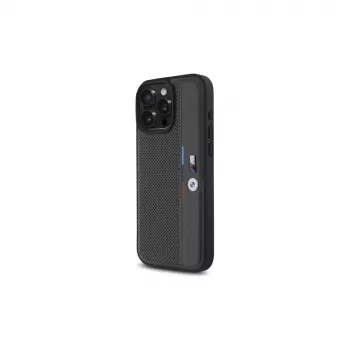 BMW M Perforated Tricolor Detail Line custodia rigida per Apple iPhone 16 Pro Max 6,9