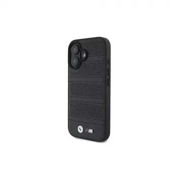 BMW M Collection Perforated and Stitched Line custodia rigida per iPhone 16 6,1