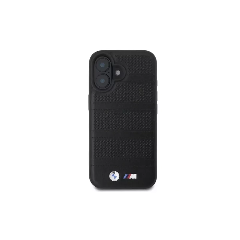 BMW M Collection Perforated and Stitched Line custodia rigida per iPhone 16 6,1