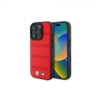 BMW M Collection Perforated and Stitched Line custodia rigida per Apple iPhone 16 Pro 6,3