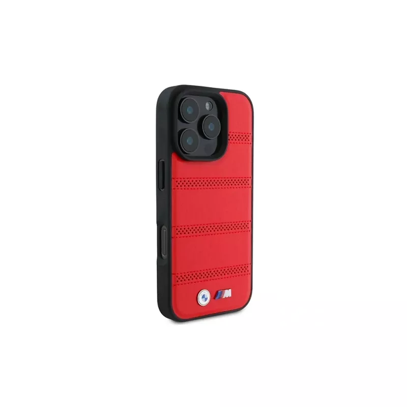 BMW M Collection Perforated and Stitched Line custodia rigida per Apple iPhone 16 Pro 6,3