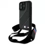 BMW M Edition Carbon Stripe & Strap custodia rigida per iPhone 16 6,1