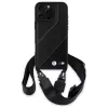 BMW M Edition Carbon Stripe & Strap Hard Case per Apple iPhone 16 Pro Max 6,9