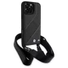 BMW M Edition Carbon Stripe & Strap Hard Case per Apple iPhone 16 Pro Max 6,9