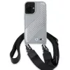 BMW BMHCP16S23PSCCG iPhone 16 6,1 inch grigio custodia rigida M Edition Carbon Stripe & Strap