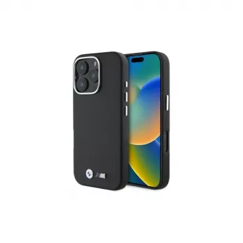 BMW M Collection Smooth Full Wrapped Metal MagSafe Hard Case per Apple iPhone 16 Pro 6,3