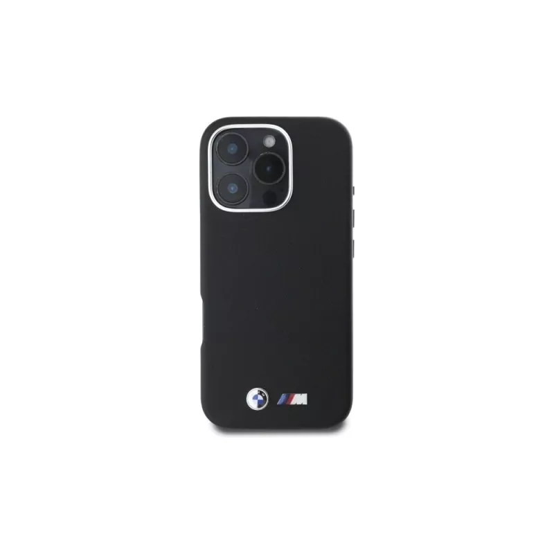BMW M Collection Smooth Full Wrapped Metal MagSafe Hard Case per Apple iPhone 16 Pro 6,3
