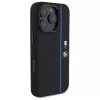 BMW BMHMP16L23SHEB iPhone 16 Pro Hard Case Silicone Hexagon Blue Line MagSafe nero