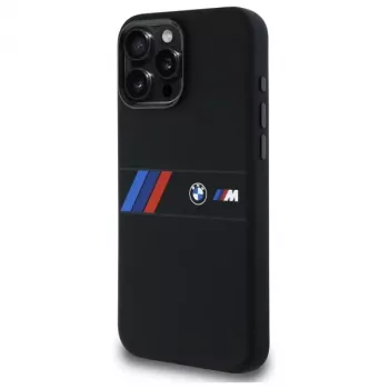 BMW M Collection custodia rigida in silicone con striscia centrale MagSafe per Apple iPhone 16 Pro Max 6,9