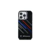 BMW Motorsport IML Random Stripes custodia rigida per Apple iPhone 16 Pro 6,3
