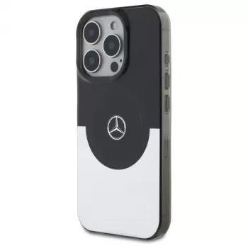 Mercedes-Benz MEHMP16L23HBIGK custodia rigida Double Layer BiColor MagSafe per iPhone 16 Pro 6.3 nero/argento