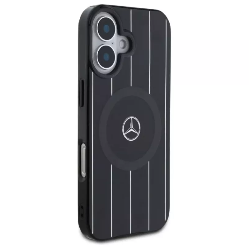 Mercedes-Benz MEHMP16S23HRSK custodia rigida Double Layer Crossed Lines per iPhone 16 6,1