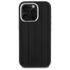 MERCEDES-BENZ iPhone 16 Pro 6.3 nero custodia rigida in silicone con strisce tonali verticali MagSafe