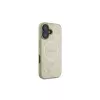 Guess Saffiano Peony Classic Logo custodia MagSafe per iPhone 16 (oro)