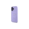 Guess GUHMP16MPSAPSMEU iPhone 16 Plus 6,7 inch viola custodia rigida Saffiano Peony Classic Logo MagSafe