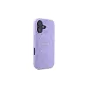 Guess GUHMP16MPSAPSMEU iPhone 16 Plus 6,7 inch viola custodia rigida Saffiano Peony Classic Logo MagSafe