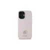Guess GUHCP16SM4DGPP custodia rigida silicone logo strass 4G per Apple iPhone 16 6,1