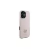 Guess GUHCP16SM4DGPP custodia rigida silicone logo strass 4G per Apple iPhone 16 6,1