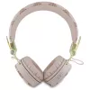 Guess Peony Script Round Shape cuffie over-ear wireless con ENC, marrone