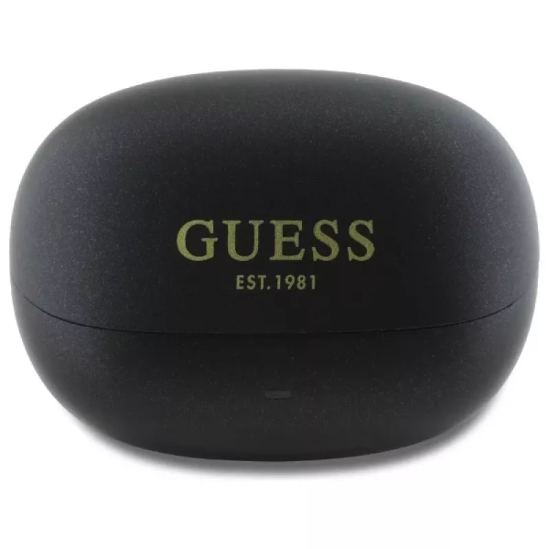 Guess Capsule Printed Logo - Auricolari Bluetooth TWS ANC & ENC con custodia di ricarica (nero)