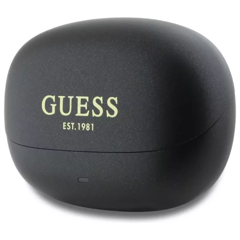 Guess Capsule Printed Logo - Auricolari Bluetooth TWS ANC & ENC con custodia di ricarica (nero)