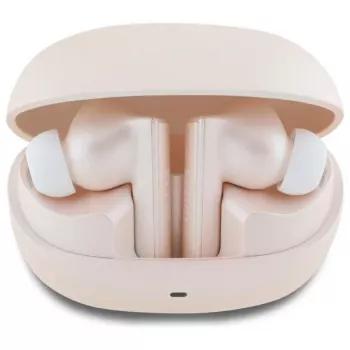 Guess Capsule Printed Logo - cuffie Bluetooth TWS ANC & ENC + custodia di ricarica (rosa)