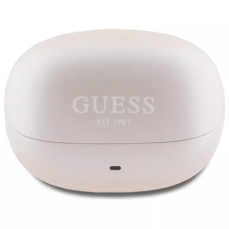 Guess Capsule Printed Logo - cuffie Bluetooth TWS ANC & ENC + custodia di ricarica (rosa)