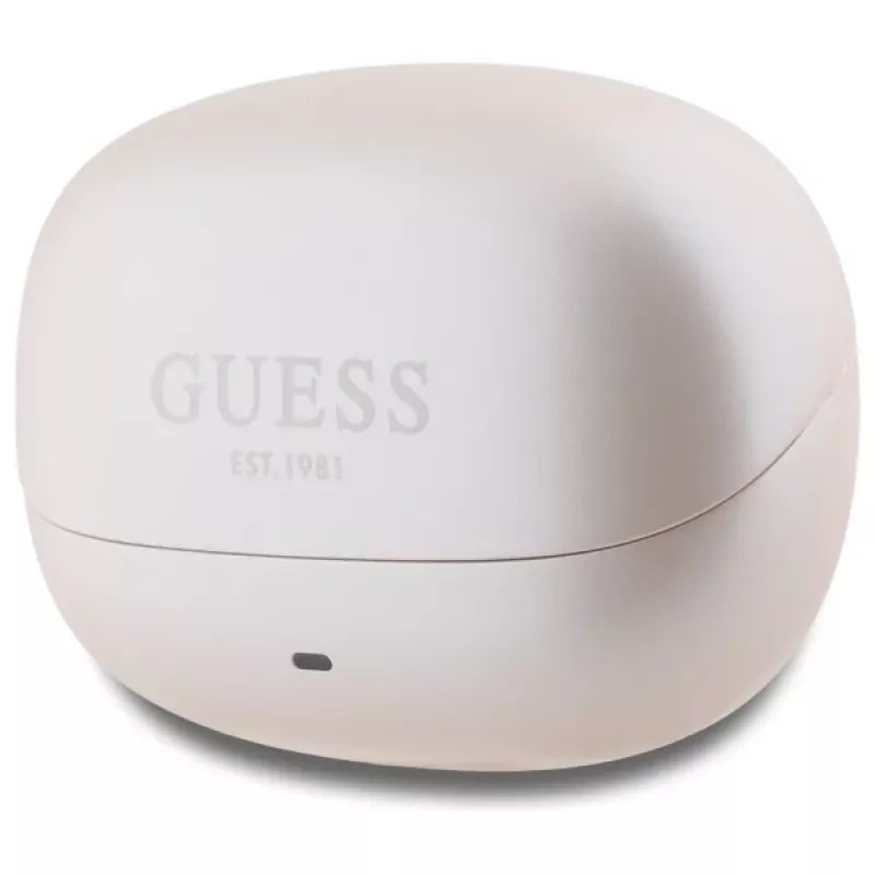 Guess Capsule Printed Logo - cuffie Bluetooth TWS ANC & ENC + custodia di ricarica (rosa)